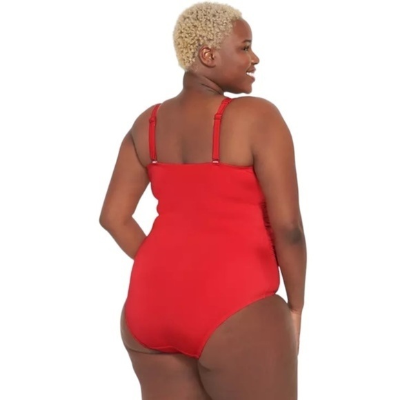 Lane Bryant NWOT Grommet One Piece - Goji Berry - Picture 3 of 3